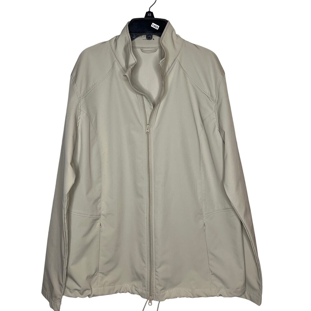 Lady Hagen XL Cream‎ Color Full Zip Jacket Golf Tennis Athleisure